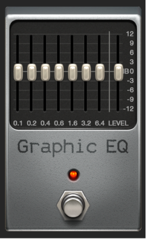 Ilustración. Ventana del stompbox Graphic EQ.