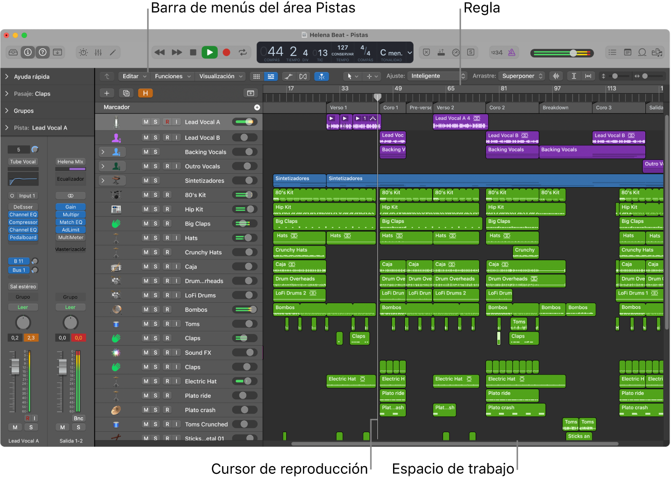 Ilustración. Área Pistas.