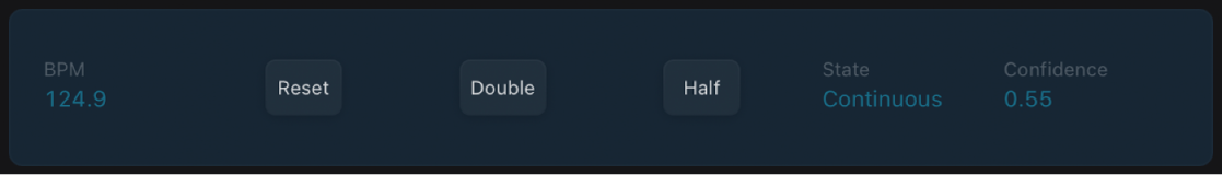 Figure. BPM Counter window.