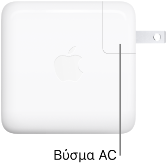 Το τροφοδοτικό USB-C 67 W.