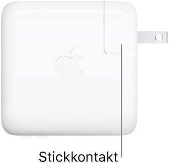 USB-C-strömadaptern på 67 W.
