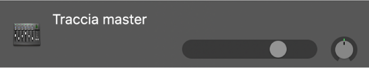 Traccia Master nell’area Tracce.