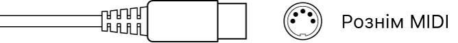 Зображення MIDI-розніма.