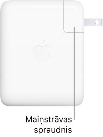 140 W USB-C strāvas adapters.