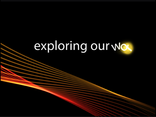 Canevas affichant les caractères en rotation de 90 à 0 degré au cours de l’animation