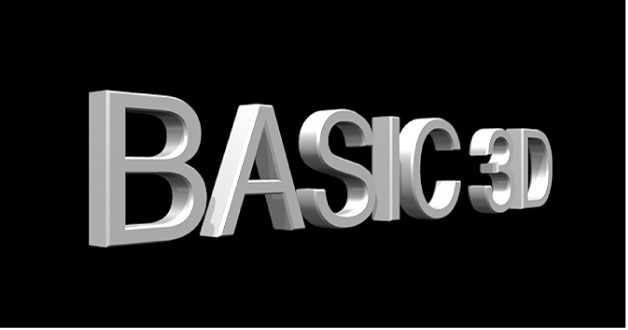 Visualiseur affichant un titre 3D vu de côté