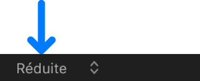 Menu local « Hauteur de ligne de la timeline »