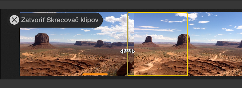 Orezávač klipu v upútavke