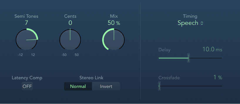 Pitch Shifter 윈도우.