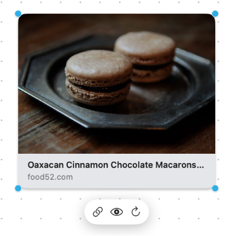 Ein Link mit den Formatierungswerkzeugen.
