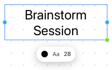 Una casella di testo con gli strumenti di formattazione.