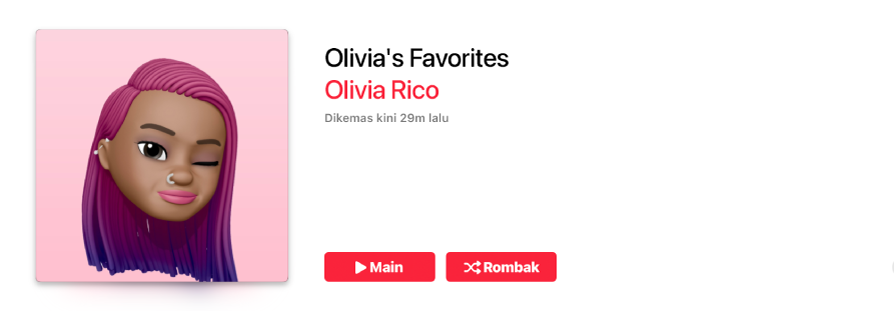 Senarai main dengan karya seni diperibadikan.