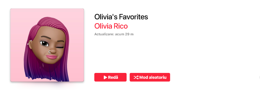 O listă de redare cu ilustrații personalizate.