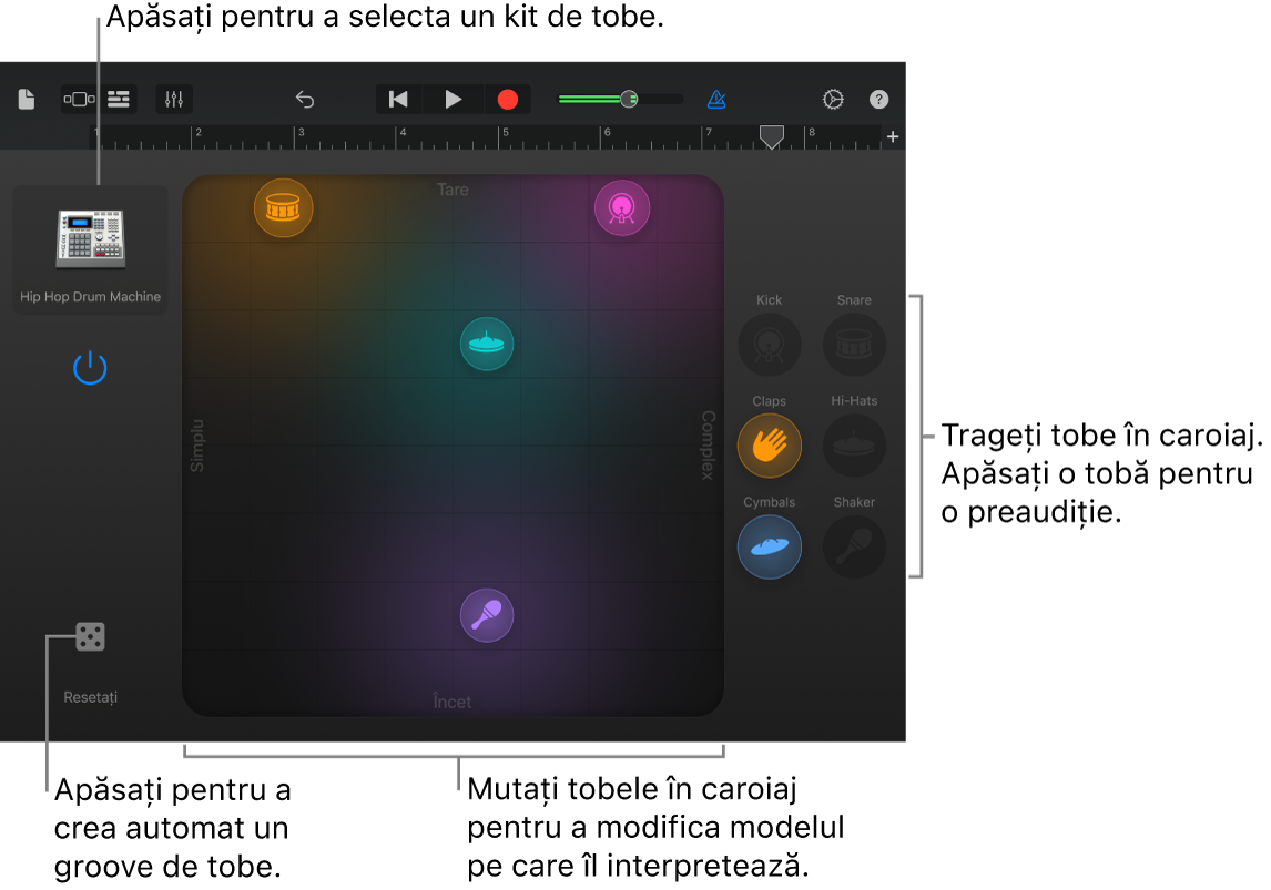 Instrument tactil Smart Drums