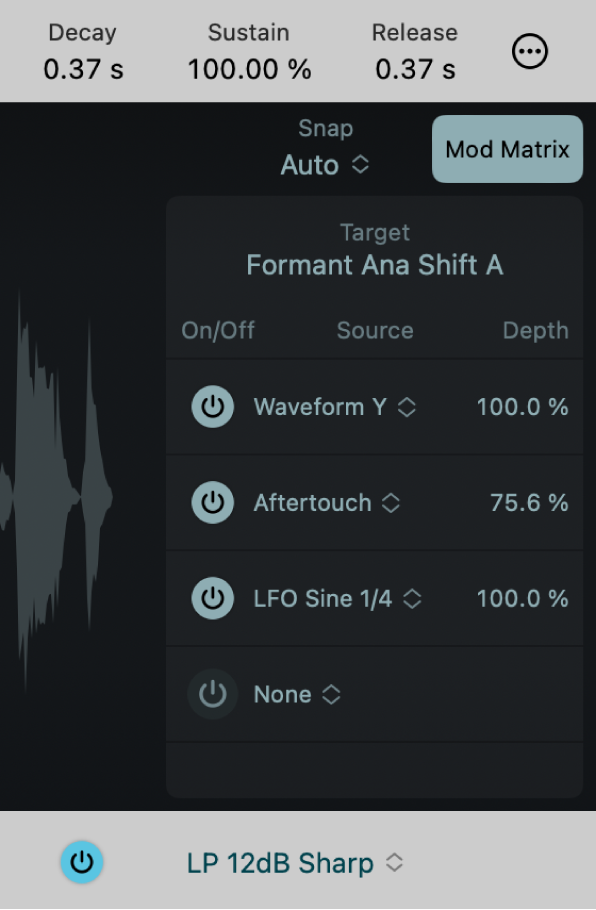 Ilustración. “Mod Matrix” de Sample Alchemy.