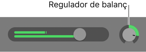 Capçalera de pista amb el regulador de balanç.