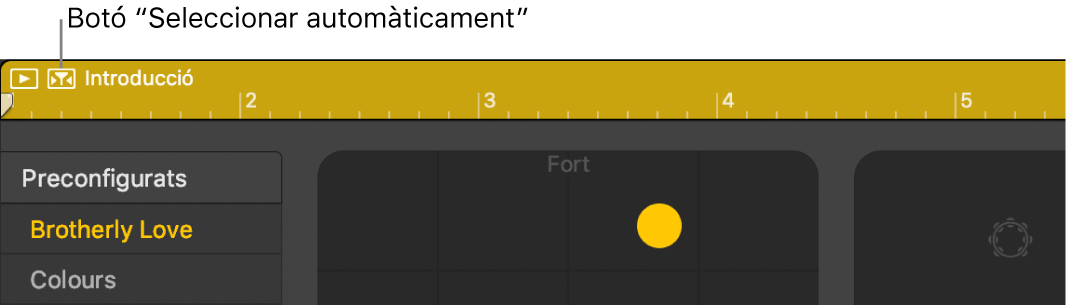 Botó “Selecció automàtica d’intèrpret de bateria”.