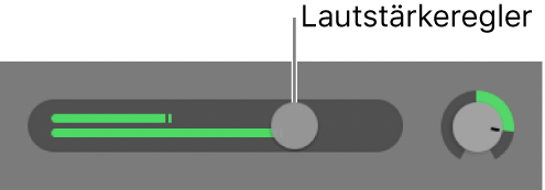 Spur-Header mit Lautstärkeregler