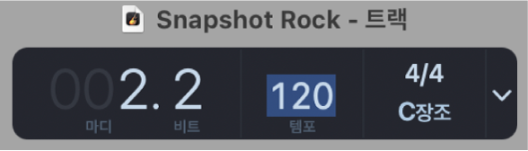 컨트롤 막대의 LCD, 시간 위치 편집