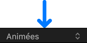 Menu local « Afficher l’ensemble de courbes » dans l’éditeur d’images clés