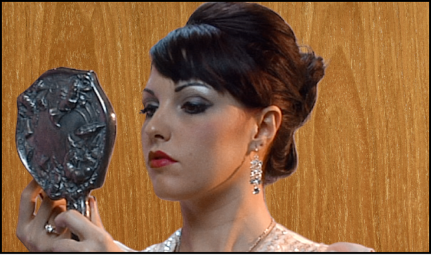 Le canevas montrant l’effet du filtre « Incrustateur de fond vert »