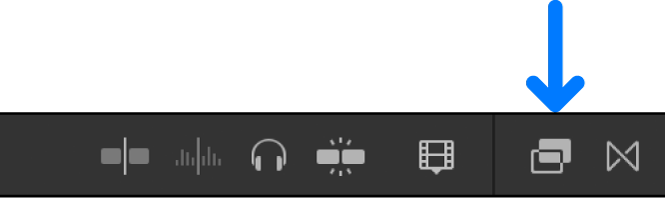 Bouton du navigateur d’effets dans la barre d’outils de Final Cut Pro