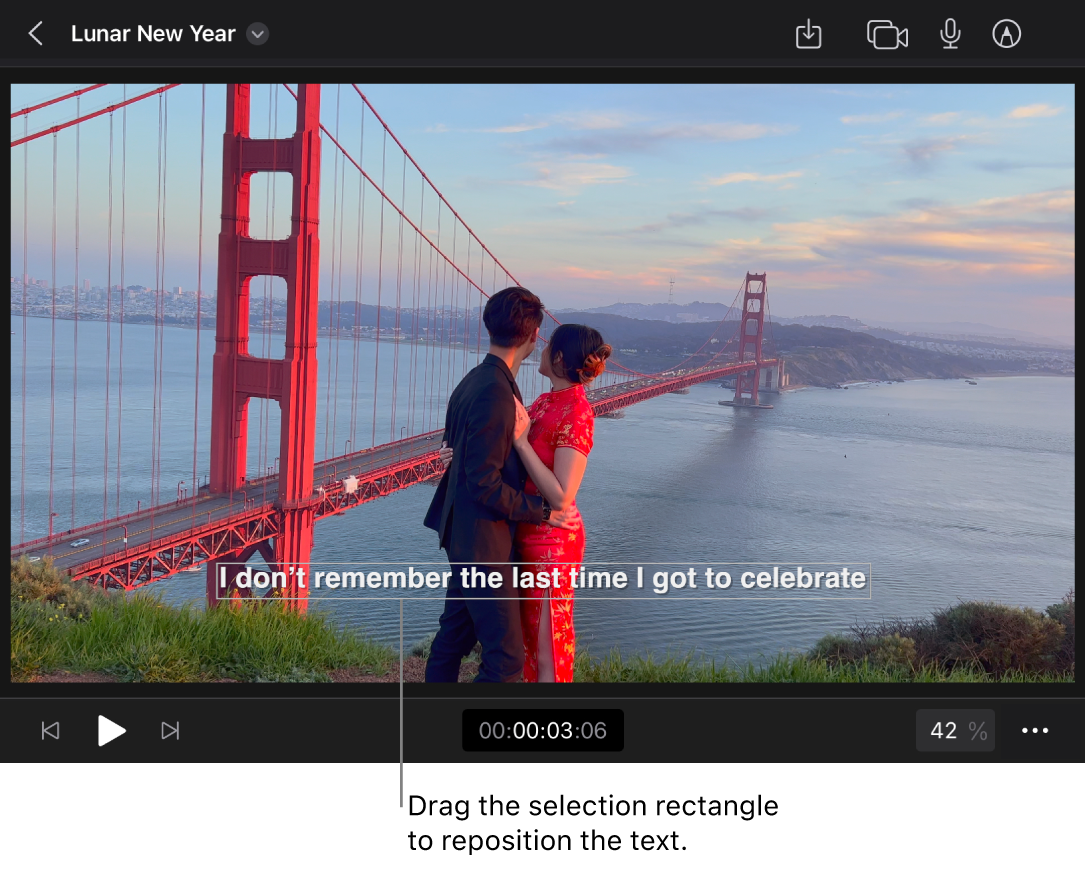 Un título rodeado por un rectángulo de selección en el explorador.