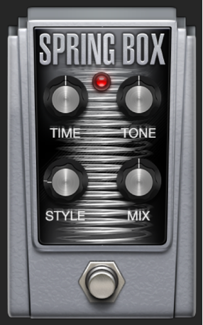 Ilustración. Ventana del stompbox Spring Box.