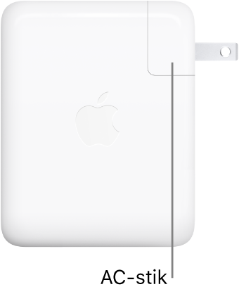 USB-C-strømforsyningen på 140 W.