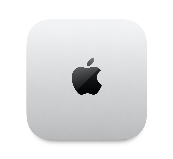 Vista superior del Mac mini.