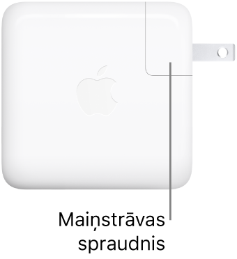 70 W USB-C strāvas adapters.