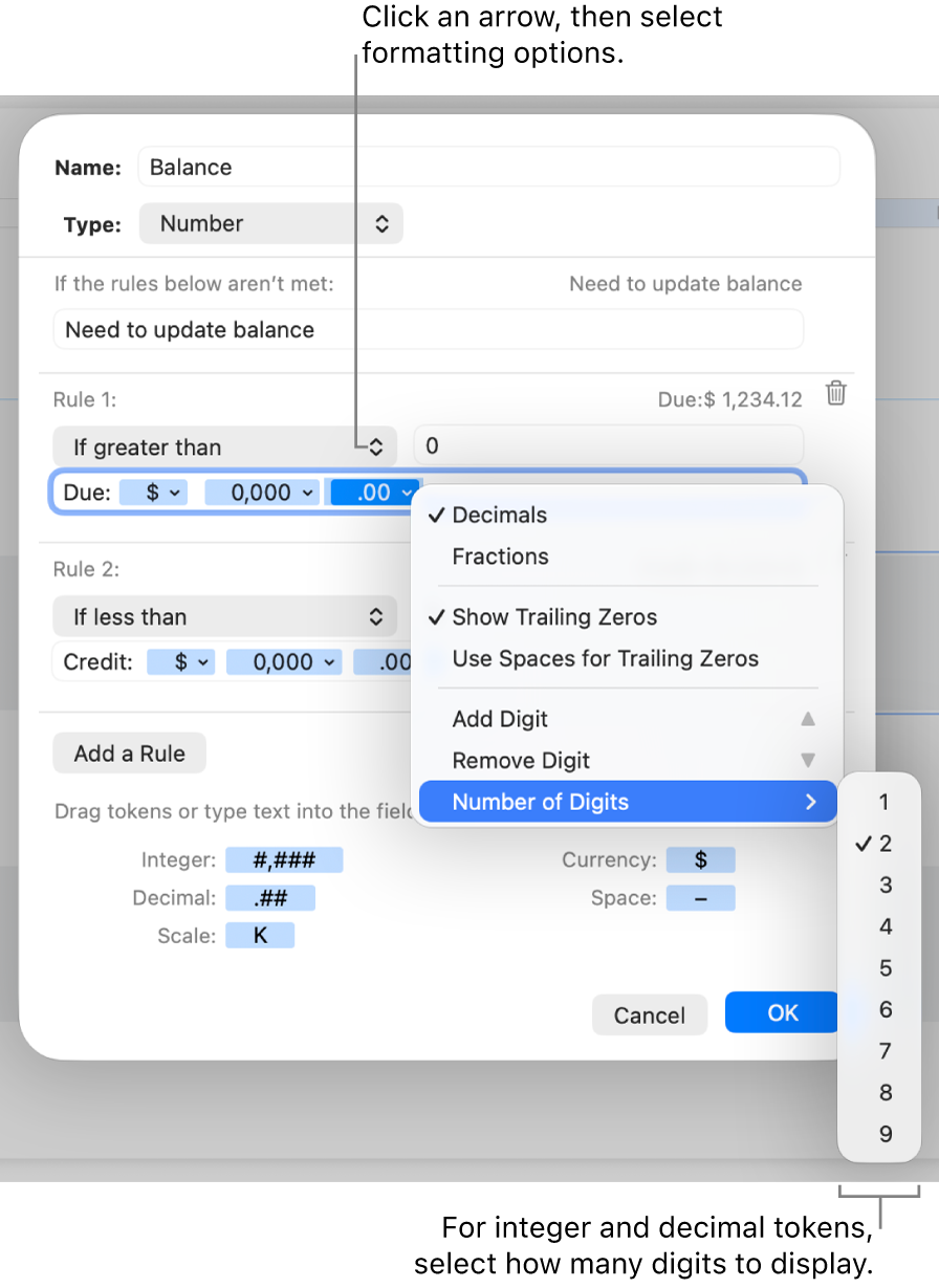 The custom cell format window with controls for creating a custom number format.