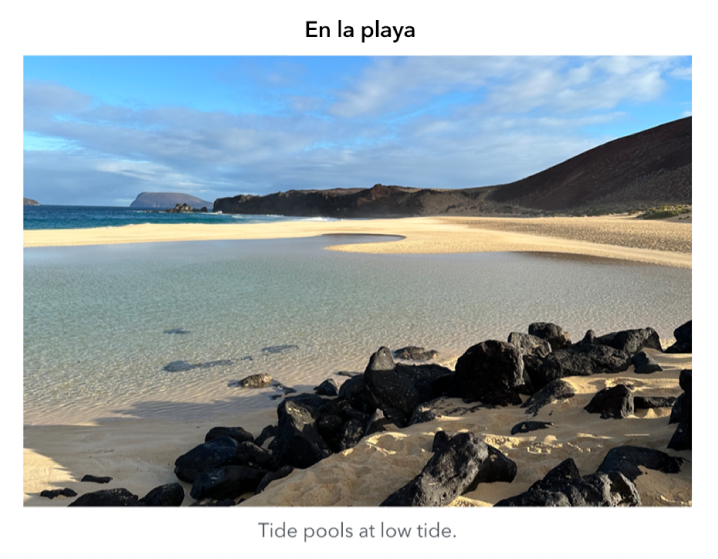 Objeto con un título y una leyenda.