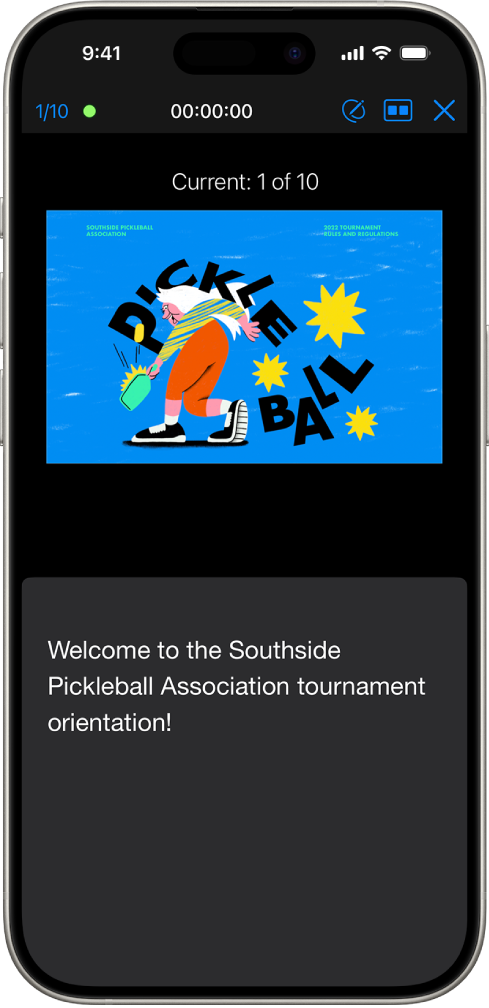 Ein Fenster, indem Präsentationen mit mehreren Moderatoren vorgestellt werden, unten befindet sich die Taste „Als Gastgeber starten“.
