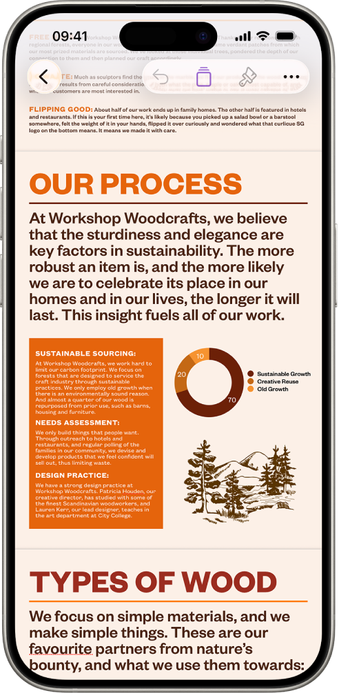 Une figure avec le texte flottant autour sur trois côtés.