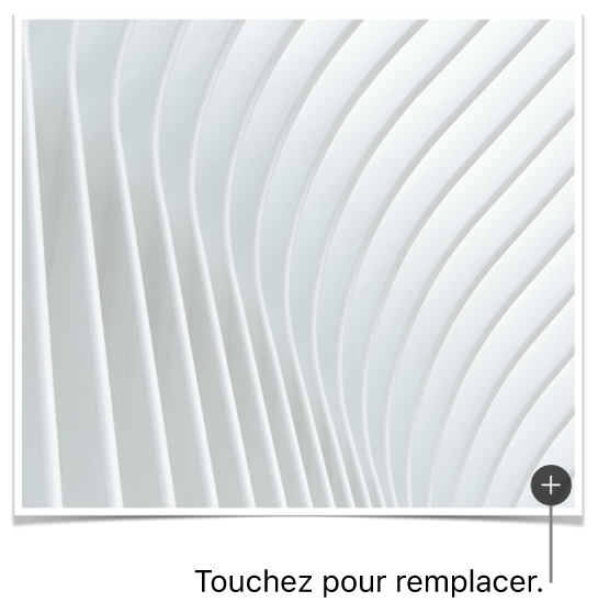 Illustration d’un bouton Remplacer l’image.