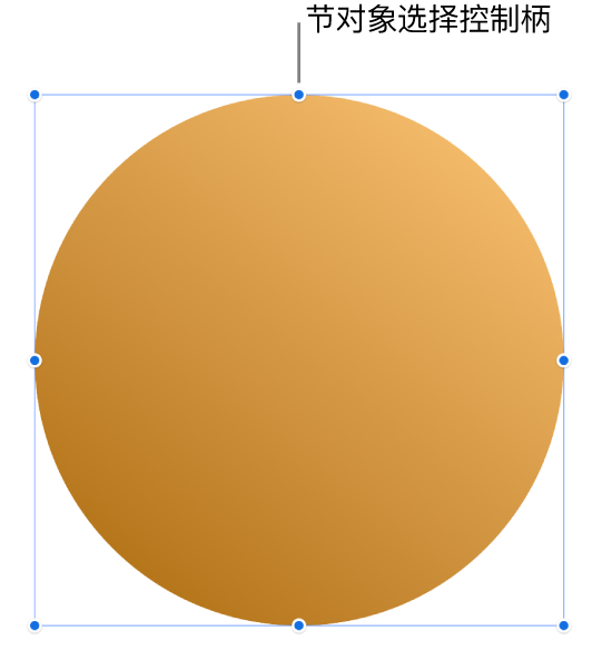 含选择控制柄的对象。