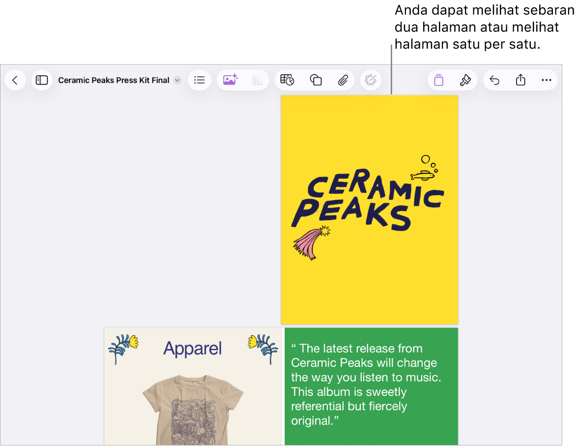 Dokumen dengan halaman dilihat sebagai sebaran dua halaman.