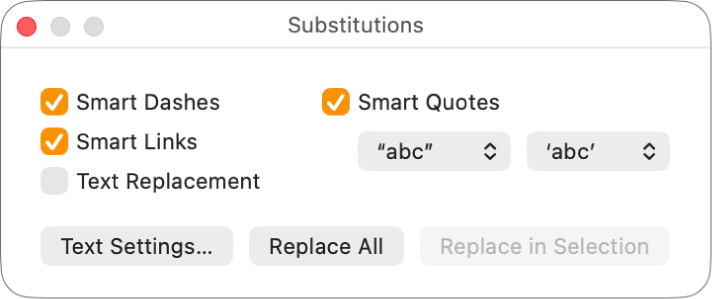 نافذة البدائل.