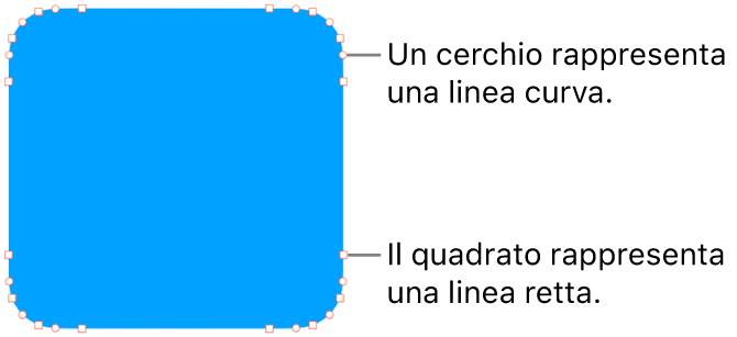 Forma con punti modificabili.