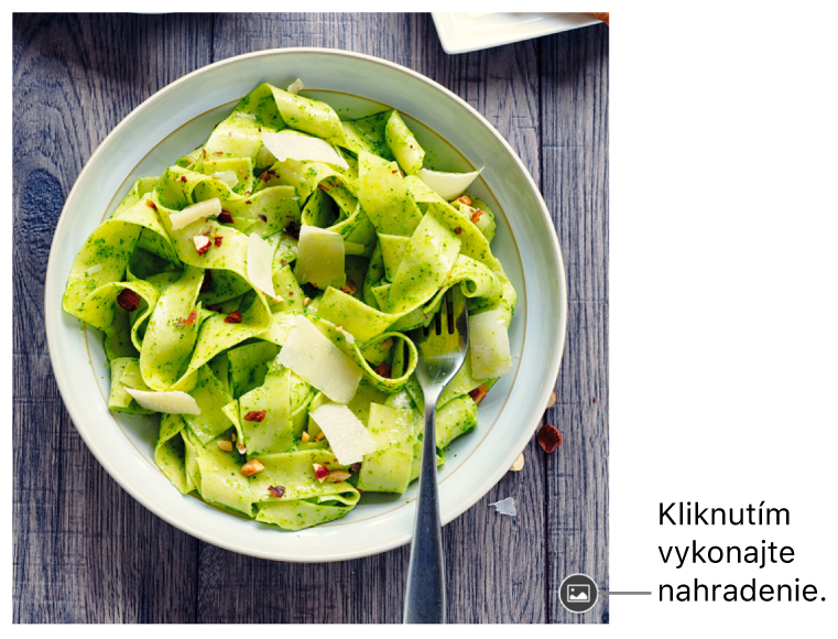 Obrázok s tlačidlom Nahradiť obrázok.