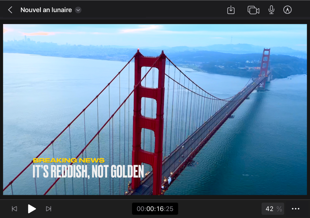 Le visualiseur montrant un tiers inférieur dans l’angle inférieur gauche de l’image.