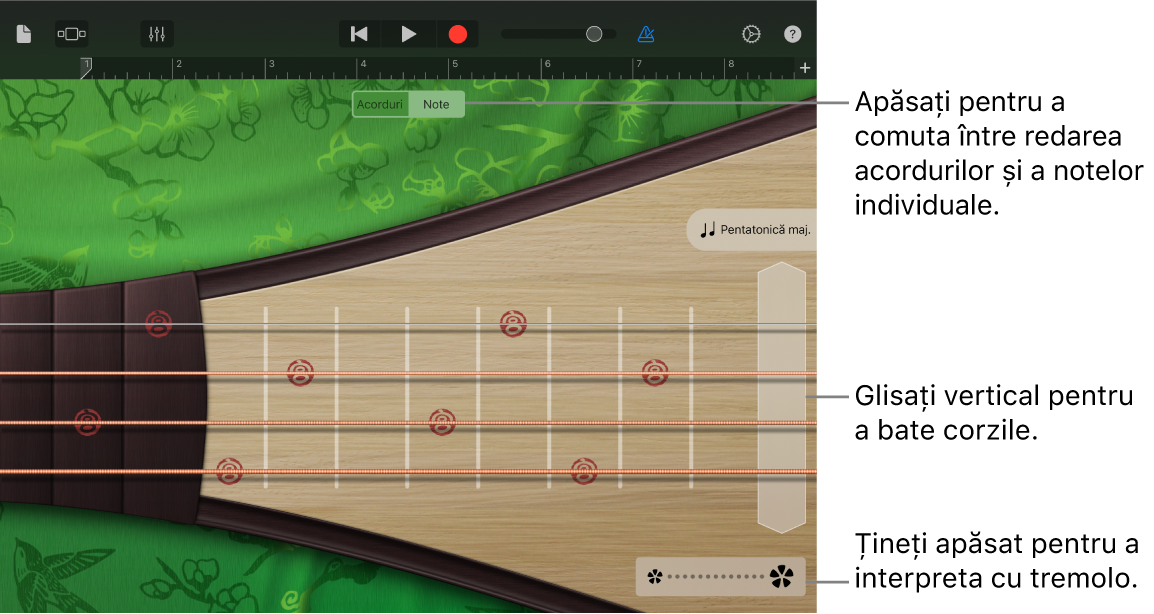 Ilustrație. Pipa, în vizualizarea Note.