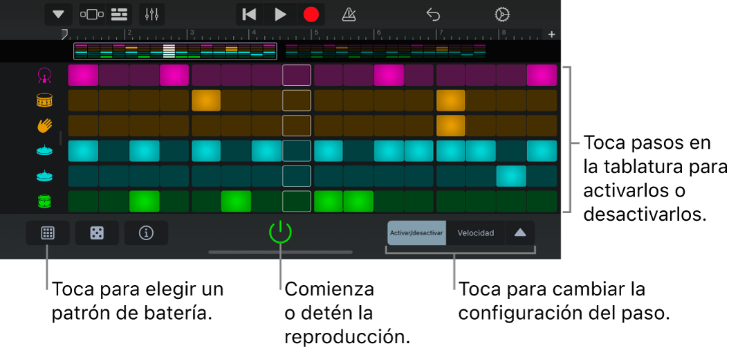 Instrumento táctil "Secuenciador de pulsos"