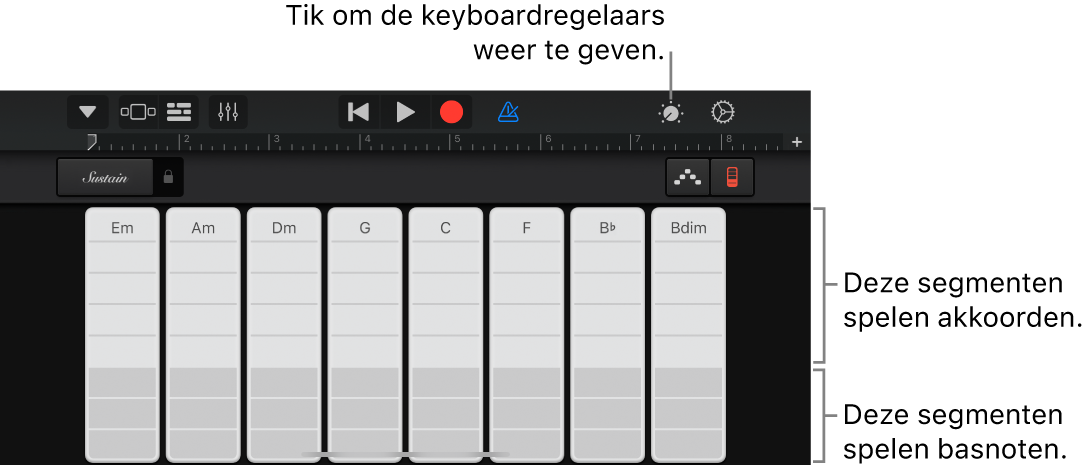 Keyboard-akkoordstroken