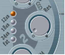 Ilustración. Botones Slope del filtro 2.