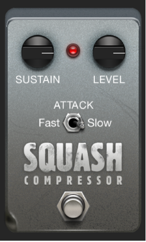 Ilustración. Ventana del stompbox Squash Compressor.