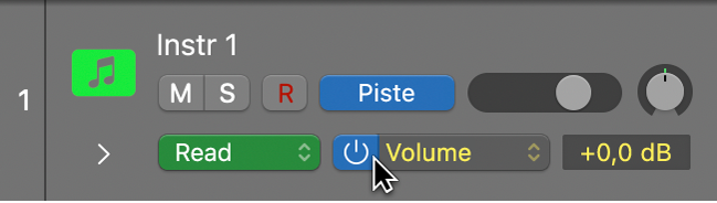 Figure. Menu local Paramètres de l’automation.