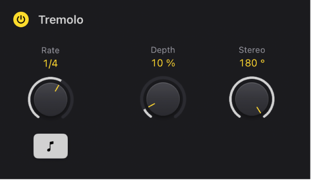 Abbildung. Vintage-E-Piano Tremolo-Parameter