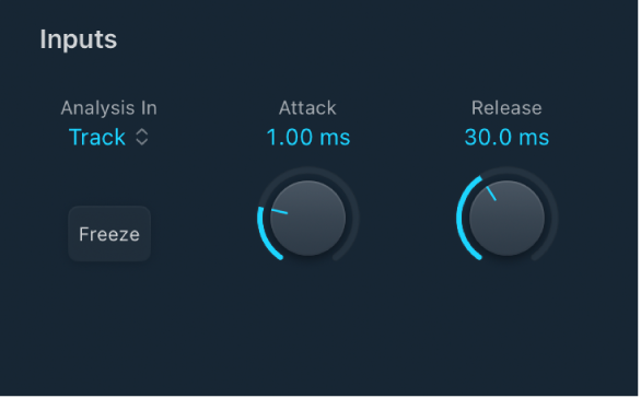 Abbildung. Parameter „EVOC 20 TrackOscillator Analysis In“